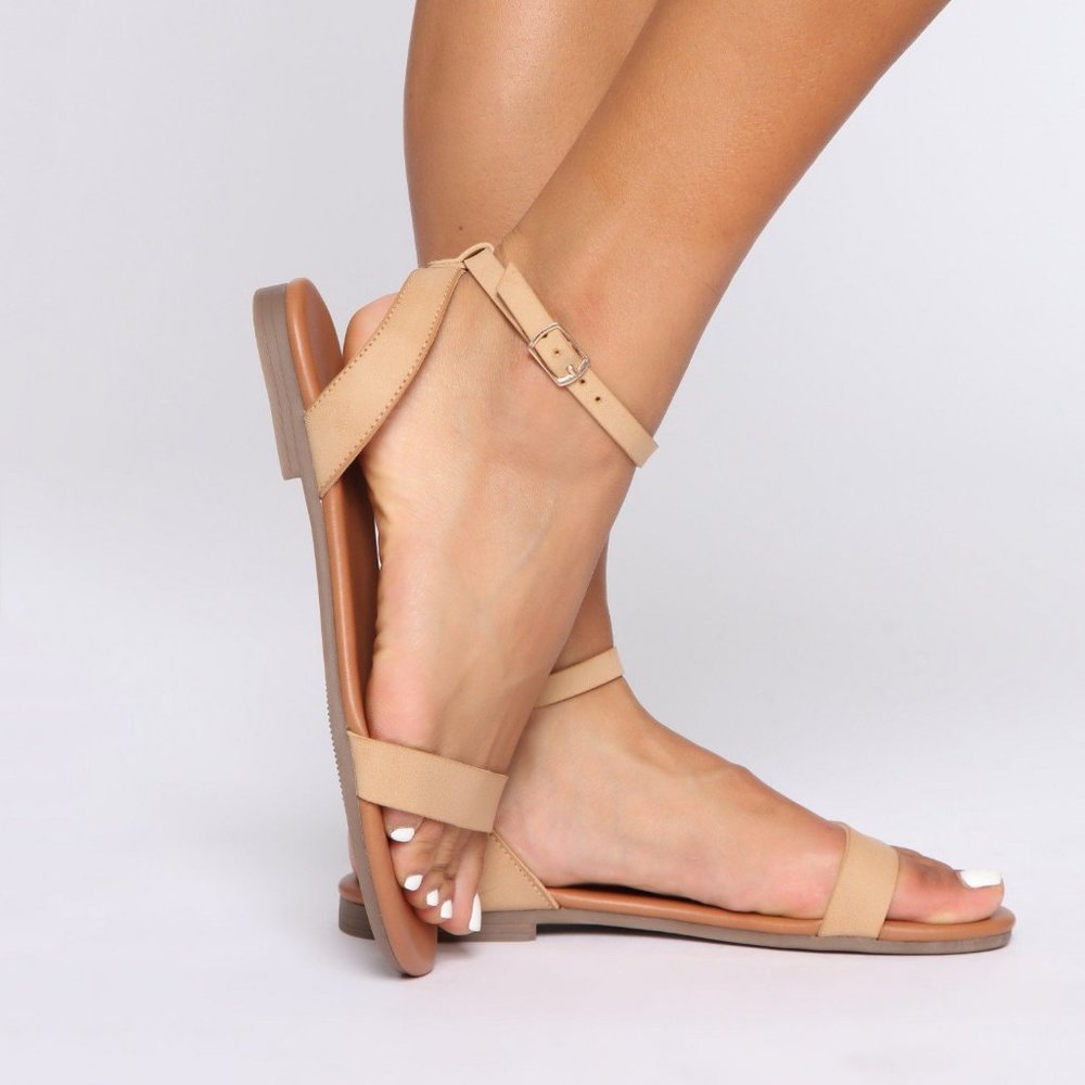 Fashion Nova No Excuses Here Flat Sandal